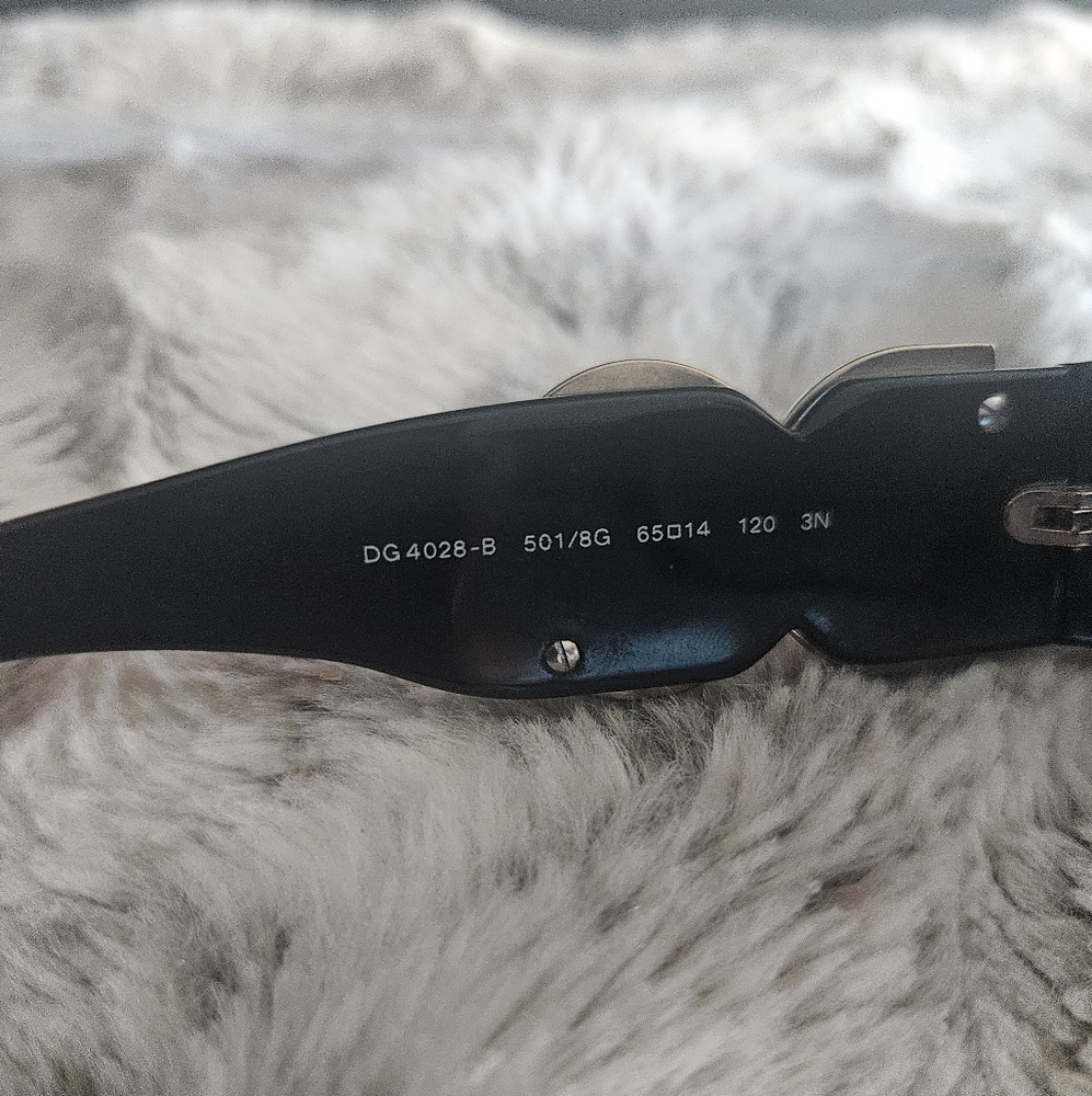 Dolce & Gabbana Black Sunglasses with Silver Accents - Picture 4 of 5